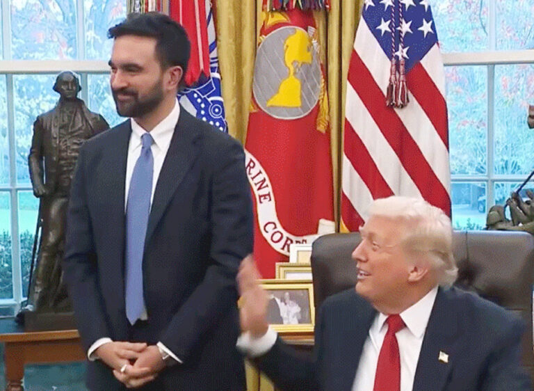 अमेरिकेच्या निधीतून इस्रायल गाझामध्ये नरसंहार करत आहे, ट्रम्प यांच्यासोबत झहरान ममदानीची रोचक भेट