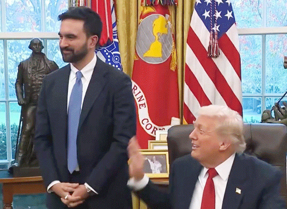 अमेरिकेच्या निधीतून इस्रायल गाझामध्ये नरसंहार करत आहे, ट्रम्प यांच्यासोबत झहरान ममदानीची रोचक भेट