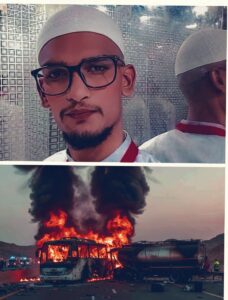 जळत्या बसमधून बाहेर पडलेला एकमेव तरुण मुहम्मद शोएब कोण? :