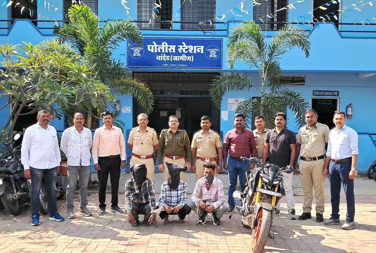 नांदेड : हत्येनंतर अवघ्या तीन तासात आरोपींना अटक.