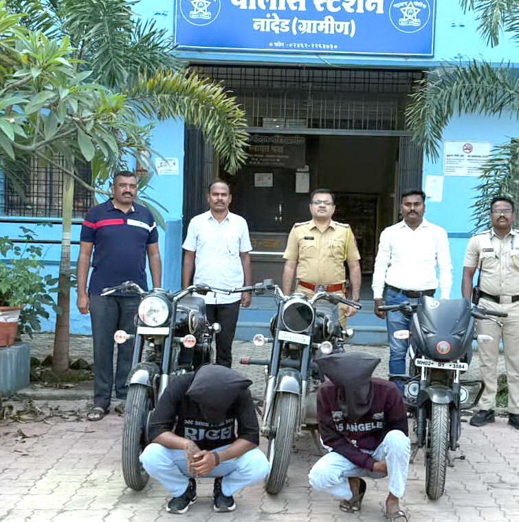 मोटारसायकलचे सायलेन्सर काढून आवाज करणाऱ्या आणि फटाके फोडणाऱ्या तरुणांवर कारवाई :