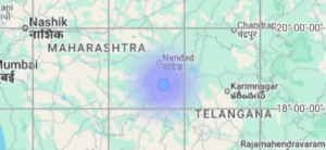 नांदेड जिल्ह्यातील मुखीर तालुक्यात भूकंपाचे सौम्य धक्के