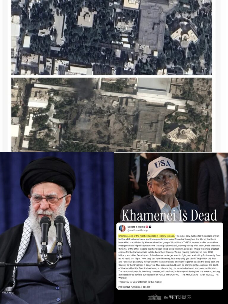 ब्रेकिंग न्यूज: खमेनेई मरण पावले: अमेरिकेच्या अध्यक्षांचा दावा