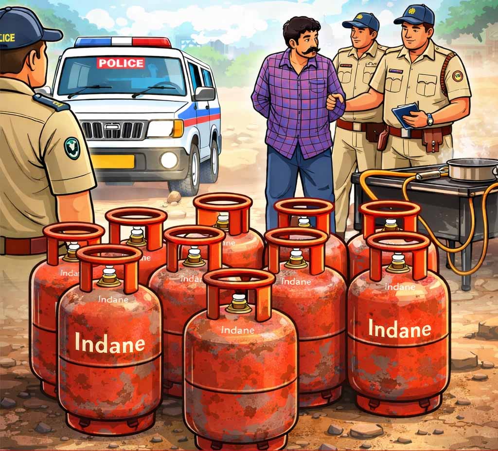 नांदेडमध्ये घरगुती गॅसचा काळाबाजार उघड; 10 सिलेंडर जप्त – तहलका टाइम्स न्यूज पोर्टल